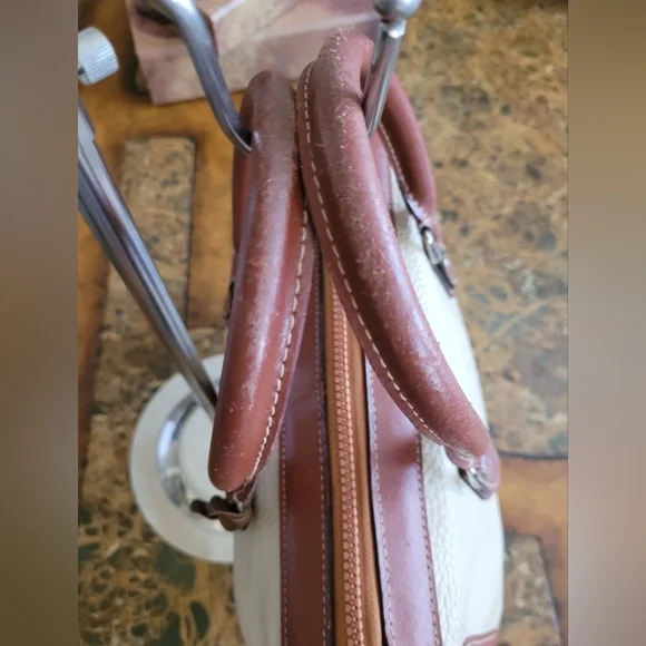 Dooney & Bourke Classic Two-Tone Leather Handbag - Picture 6 of 16